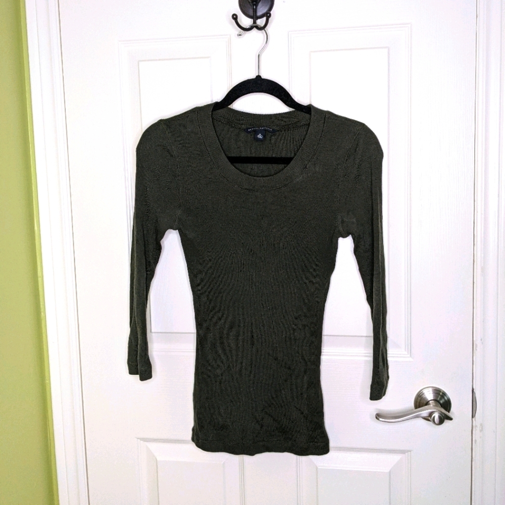 Sage Banana Republic 3/4 Length Tee
